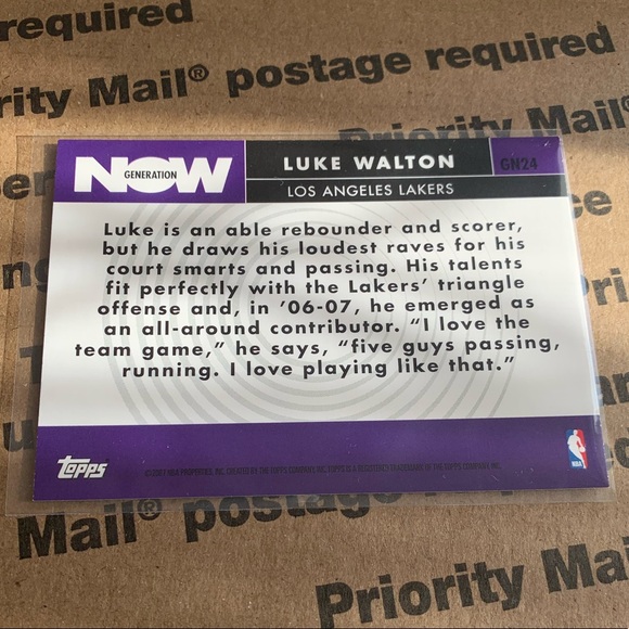 Luke Walton ‘07 Topps Insert Card - Picture 4 of 6